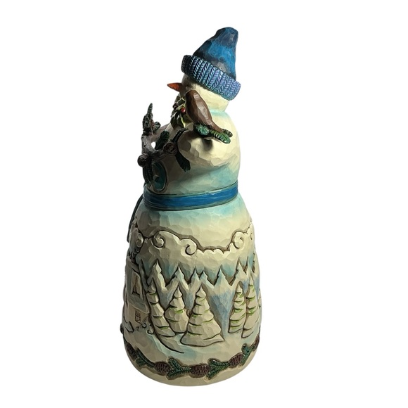 Jim Shore Heartwood Creek “Garlands of Glad Tidings” Snowman Figurine - Picture 4 of 12